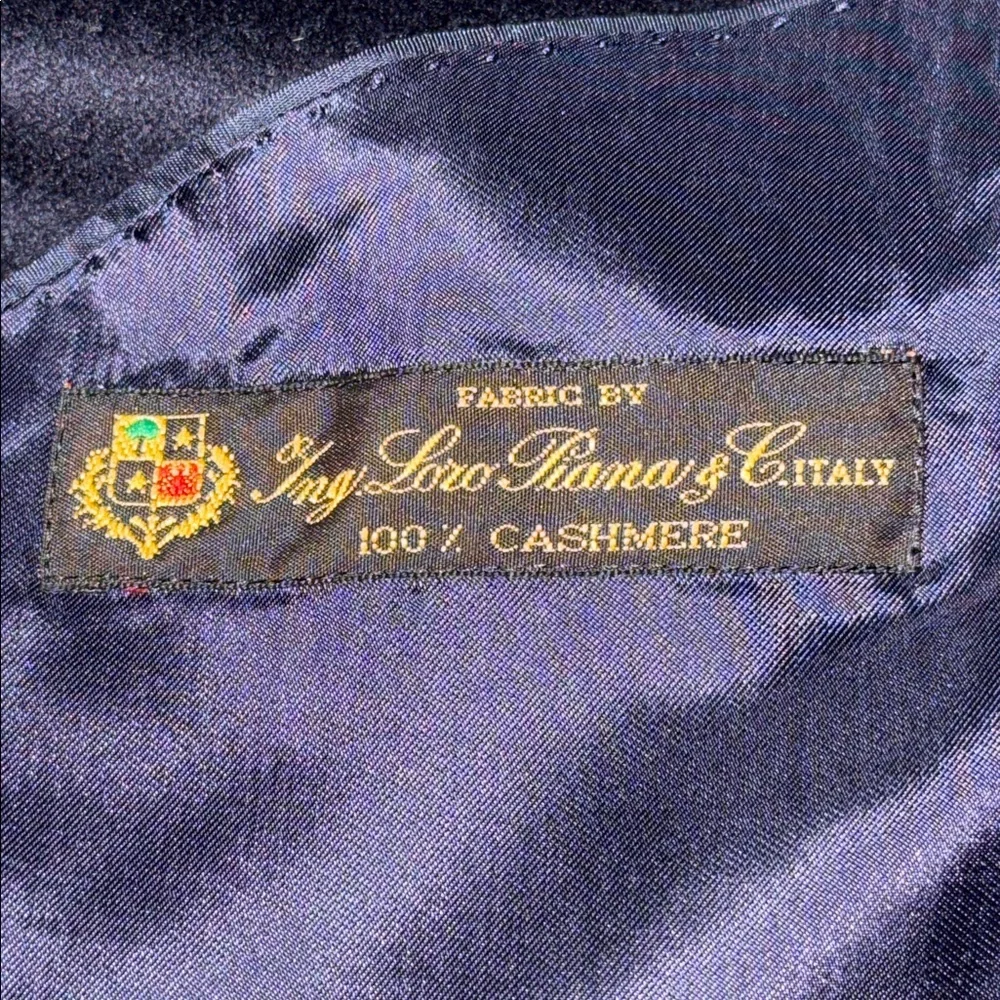 Brooks Brothers Loro Piana Cashmere 2 Button Men’s Blazer SZ 50R Navy Blue - Picture 5 of 7